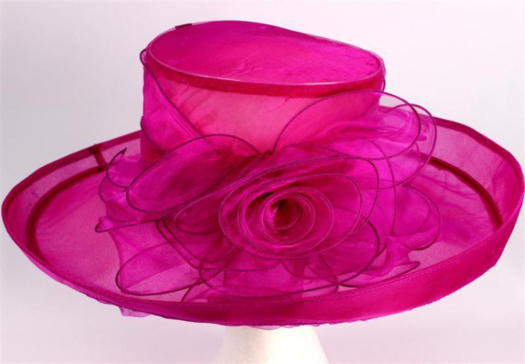 Organza fashion hat rose Code:HS/1213 image 0